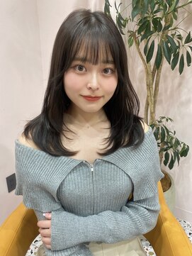 ボタン シブヤ(VOTAN SHIBUYA) オリーブ/グレージュ/韓国ヘア/渋谷/レイヤー/顔まわり