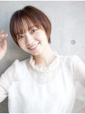 大人可愛い20代30代40代愛されショートボブ