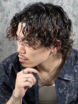 ヒロギンザ 青山店(HIRO GINZA)&nbsp;ハイライト/マッシュパーマ/ウルフ/アッシュブラック/波巻き