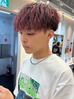 ルースト 渋谷店(ROOST)&nbsp;縦落ちツイスパ×レッドハイライト