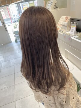 ネオリーブカフ 鶴ヶ峰店(Neolive caff) さりげなハイライト×柔らかピンクベージュ