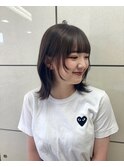 《ふんわりとした抜け感カラー オリーブベージュ 》