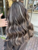 エトラ 渋谷店(etora)&nbsp;小顔 ネビージュグレージュハイライトカラー◎