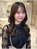 シースルバング/くびれヘア/韓国/艶髪/前髪カット/顔周りカット