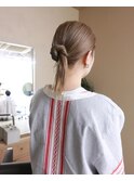 シニヨンポニーテール