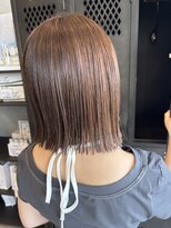 アチーブリス(achieve Liss)&nbsp;縮毛矯正してつやつやぱっつんボブ