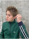 ホワイトメッシュ/ツイスト/ツイスパ/パーマ/メンズ/眉毛