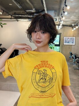 ヒュージ 表参道(huge) レイヤーボブ/ミニボブ/ニュアンスパーマ/顔周りカット/20代30代