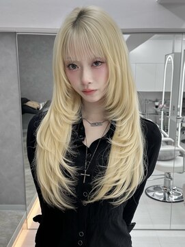 サンドイエナ 横浜店(sand yena) ボブディオリーブベージュ髪質改善縮毛矯正フェイスレイヤー