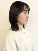 【morio松戸 石山】大人可愛い外ハネミディアム前髪あり20代30代