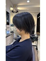 ヘアーアンドカラー ルジャルダン 葛西店(le jardin) 丸みショート×ダークグレー
