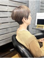 アール(R)&nbsp;ハイライトなし白髪ぼかしカラー