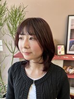 フェンヘアーアイス 中目黒(Fen.hair ici) 伸ばし途中でも楽しめるミディアムレイヤー