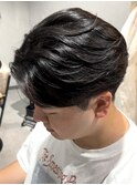 センターパート【曲がる縮毛矯正】
