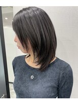 ピリオド 松阪(Period.)&nbsp;ミディアムレイヤーこっくりダークカラー　髪質改善Period.松阪