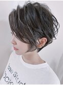 ニュアンスウェーブショート＆シークレットハイライト