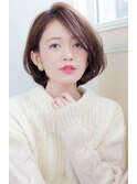 【Un ami】クラシカルボブ×ミルクティーカラー　工藤　由佳