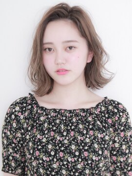 ニューヨークニューヨーク 大久保店(NYNY) ウェーブ外ハネボブ　アッシュベージュ