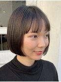 ２０代３０代◎/ミニボブ/前髪カット