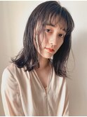 《cofy》外ハネ大人かわいい30代簡単スタイリング小顔アッシュ