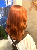 オレンジベージュ☆【熊本市東区/帯山/長嶺】#髪質改善#縮毛矯正