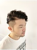 男らしさを追求した王道七三Style。