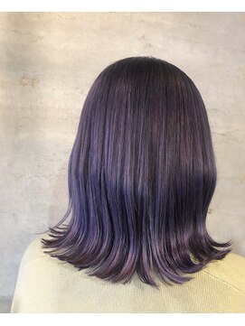 アティック ヘアーデザインアンドリラクゼーション(attic hair design&relaxation) パープルヘアー
