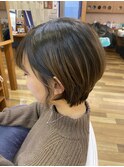 イメチェンスタイル×ショートレイヤー[インナーカラー/調布］