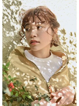 ユノ(juno) 【juno】フェイスラインくるくるパーマ♪ミニボブアレンジ