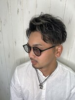 ヘアーアート パーリオ 本店(hair art PALIO) 七三分け ハイライト 