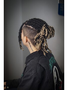 プロショップウェーブ(PRO SHOP WAVE) タイトロープドレッド×グラデーションカラーエクステ