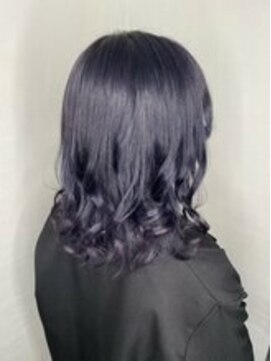 ユートピア(U topia) #ブリーチ1回で作る　#ブルーラベンダー　#ダブルカラー