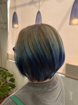 ヘアアンドメイク アール(hair＆make R) ハイトーン　グラデーション　ブルー系