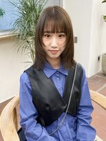 パークレーン アイス イヴェン(park lane ICI yeven)&nbsp;ブリーチなし　オリーブグレージュ　レイヤーカット　グレージュ