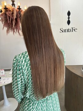 サンタフェ 岐阜島店(Santa'Fe) Santa'Fe式脱白髪染め白髪ぼかしカラー/ロング