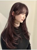 韓国風/レイヤー/前髪/小顔/顔まわり