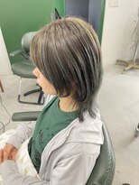 フー バイ セリナ(Fuu.by serina)&nbsp;バレイヤージュ×マットグレイ×ウルフカット