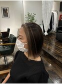 レディース　ミディアム　フェイスフレーミング　ブリーチ