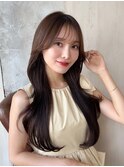 *20代30代40代◎小顔薄め前髪レイヤーカットくびれヘア新宿