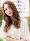 アシンメトリー外国人風顔周りレイヤーロングh3戸頭20代30代40代