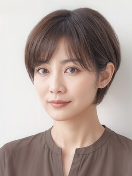 ラパンエアル(LAPINEAL)の写真/◆白髪ぼかしカラーで気になる白髪もオシャレに染まる◆色持ち・透明感UP◎色味の変化で季節を楽しむ！