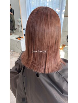 イルプロム 御厨店(illuprom.) ピンクベージュ（ブリーチ履歴あり）