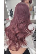 シイム(CYM)&nbsp;ブリーチなしダブルカラー/ダスティピンク/ロングレイヤー