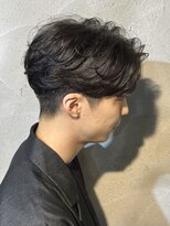 ニアウ 高崎店(Niau)&nbsp;メンズセンターパートニュアンスパーマ縮毛矯正群馬高崎眉毛韓国