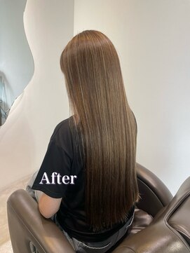 ロエ(loe) 魅惑の大人艶ロング。脱白髪染めハイライト