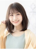 イメチェン/ホワイトブロンド/外ハネボブ/美髪/盛岡45