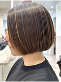 重ため丸みボブ