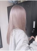 ホワイトグレージュ/デジタルパーマ/チェリーブラウン/渋谷