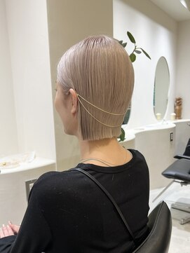 ノーレン 代々木上原(NOREN) ミルクティーベージュ/ダブルカラー/ベージュ/ボブ/ミニボブ