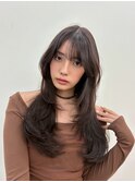 20代30代大人かわいいレイヤーカットグレージュヘア